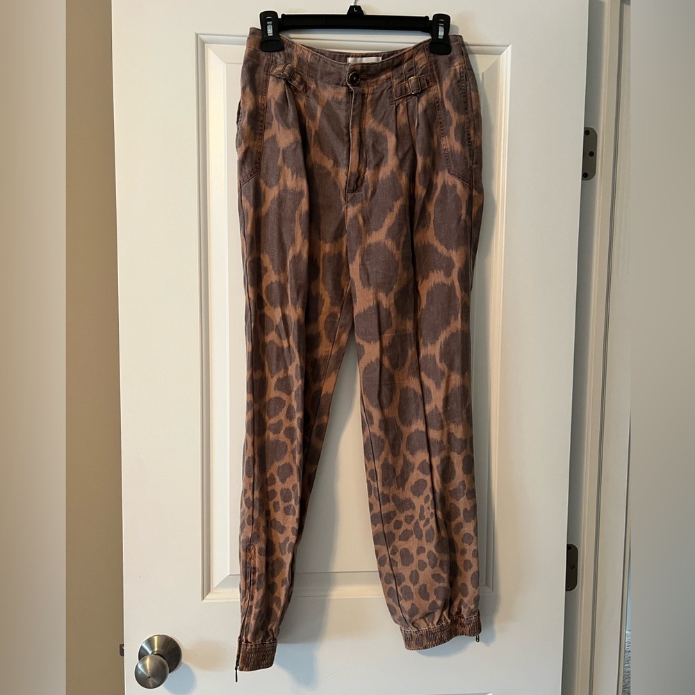 Anthropologie Cropped Pattern Pants